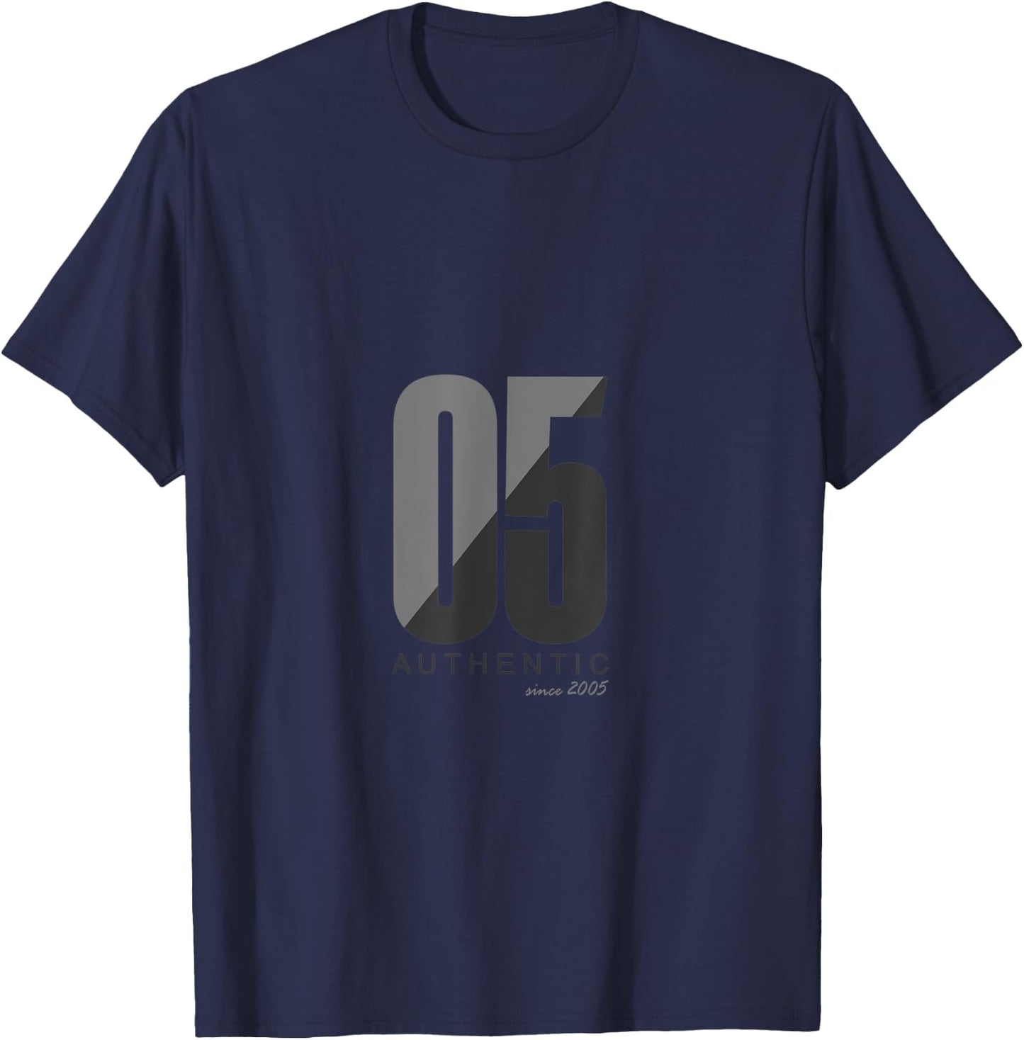 05 Born in 2005, Year of Birth Authentic T-Shirt - T-Shirt | Navy