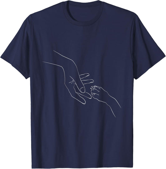 Paw Human Hand Dog Lovers Dog Owners T-Shirt - T-Shirt | Navy