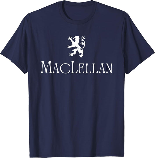 MacLellan Clan Scottish Family Name Scotland Heraldry T-Shirt - T-Shirt | Navy