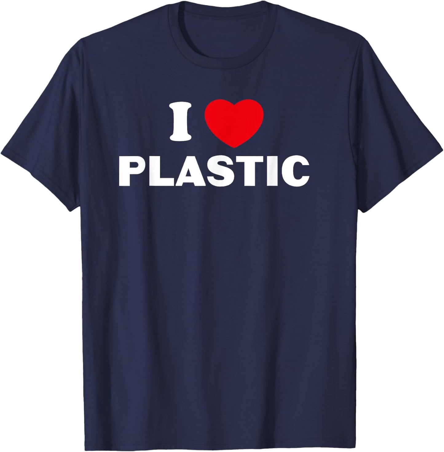 I love heart - plastic T-Shirt - T-Shirt | Navy