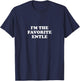 Gender Neutral Aunt Uncle | I'm the Favorite Entle T-Shirt - T-Shirt | Navy