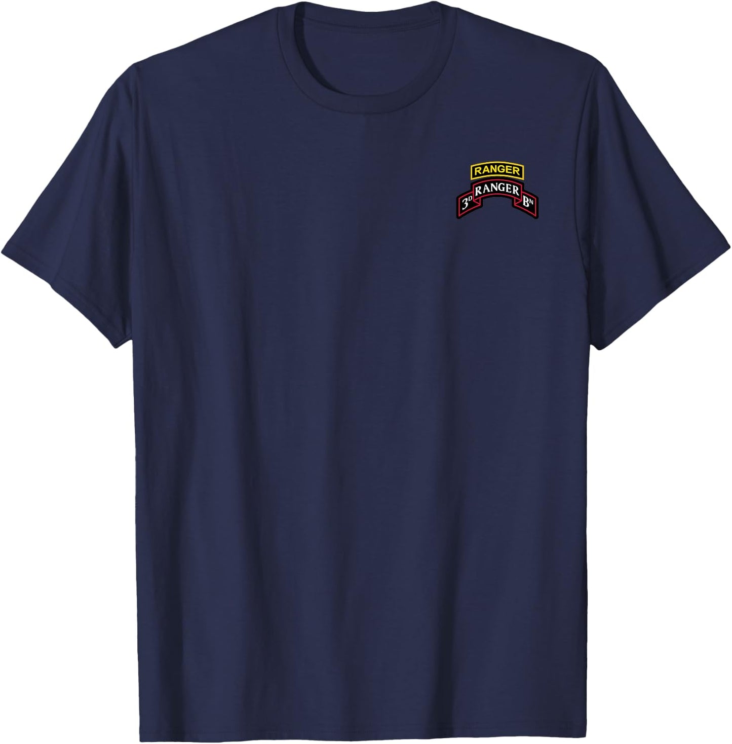 US Army Unit Third Ranger Battalion Design T-Shirt - T-Shirt | Navy