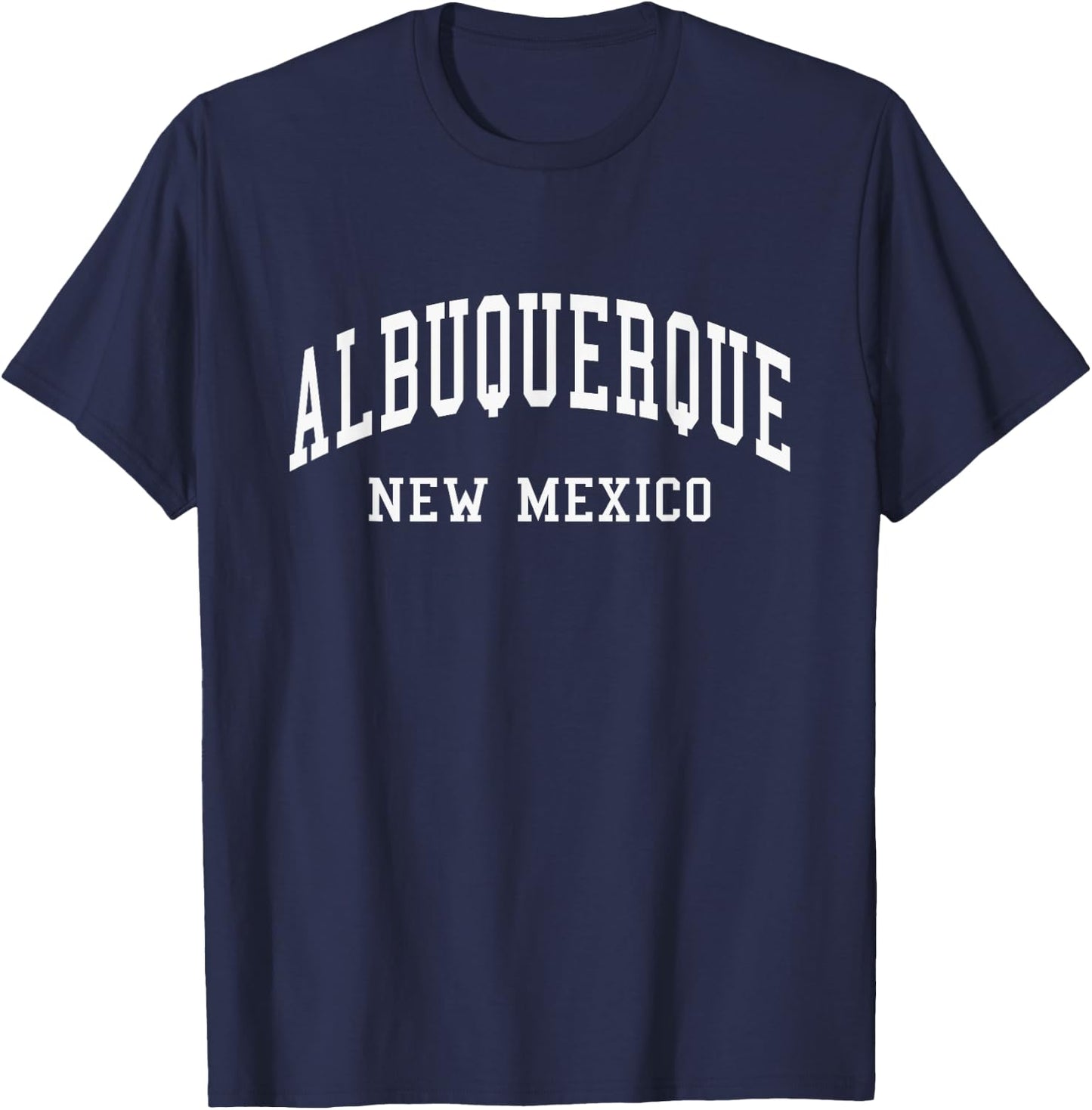 Albuquerque - New Mexico - Throwback Design - Classic T-Shirt - T-Shirt | Navy
