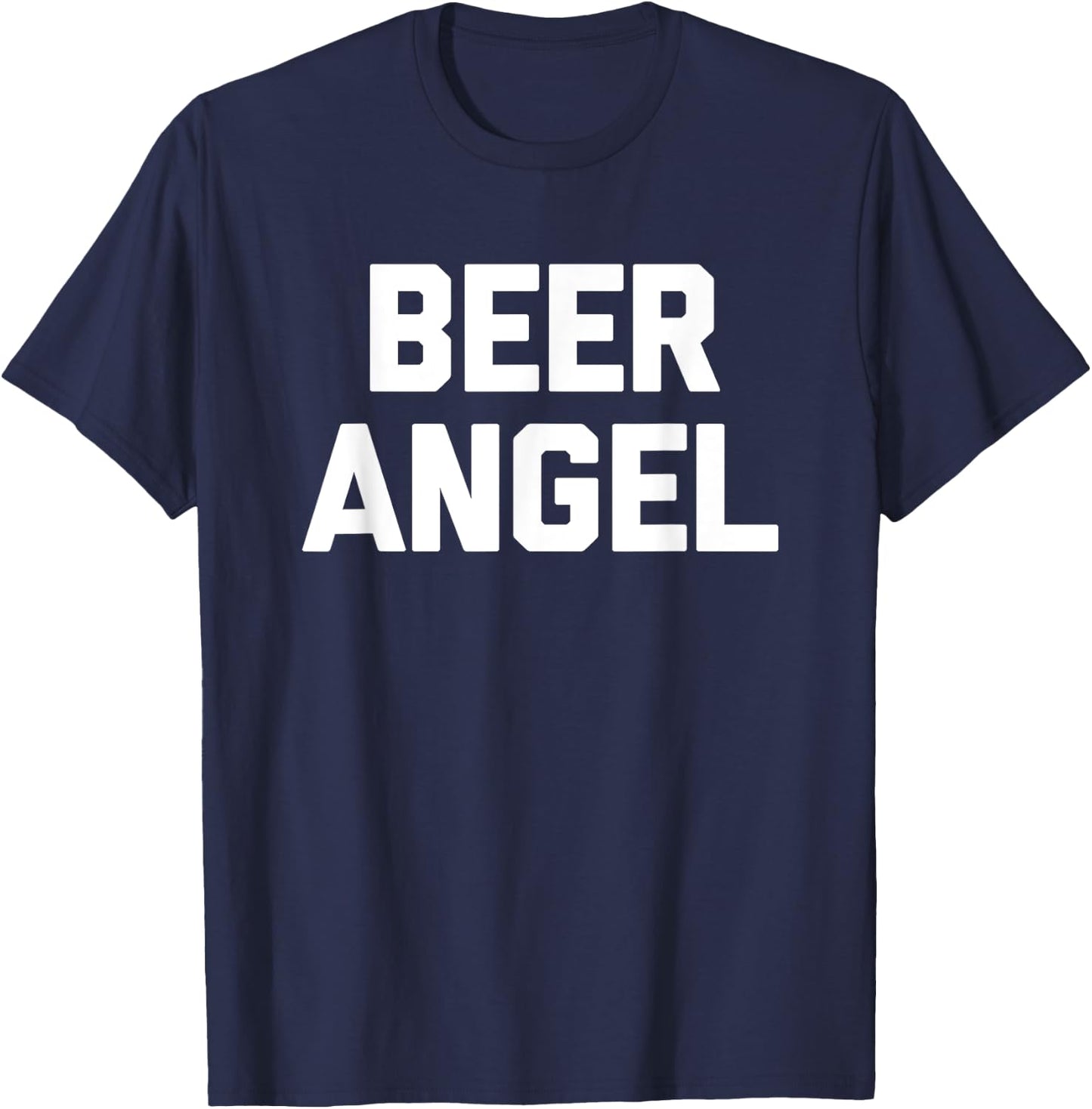 Beer Angel - Funny Saying Sarcastic Novelty Cute Bartender T-Shirt - T-Shirt | Navy
