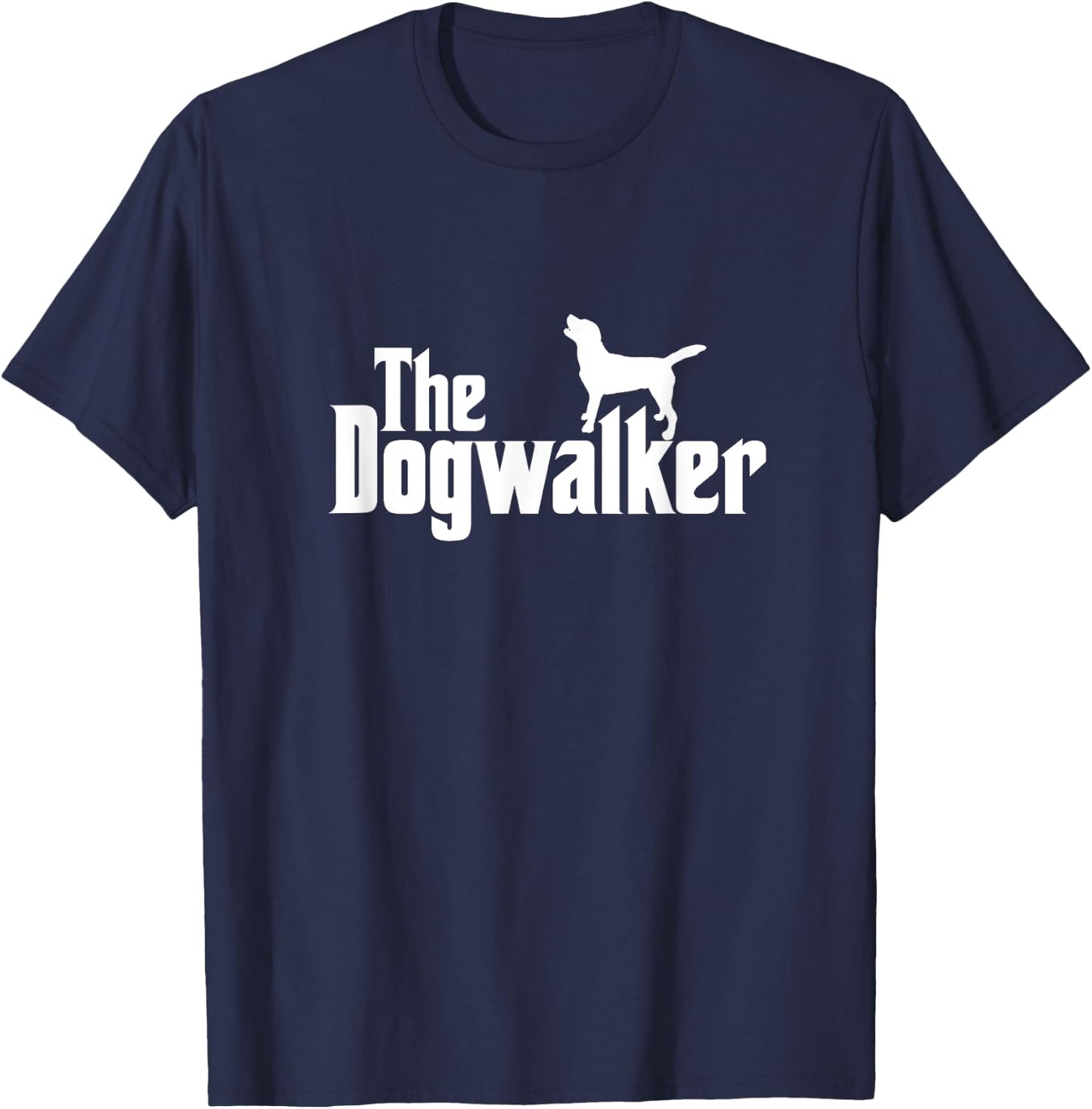 The Dogwalker Professional Dog Walker Dogs Puppies Lover T-Shirt - T-Shirt | Navy