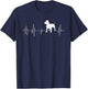 Pitbull Heartbeat - Pet Trainer Canine Lover Dog Lover Men Women Kids T-Shirt - T-Shirt | Navy