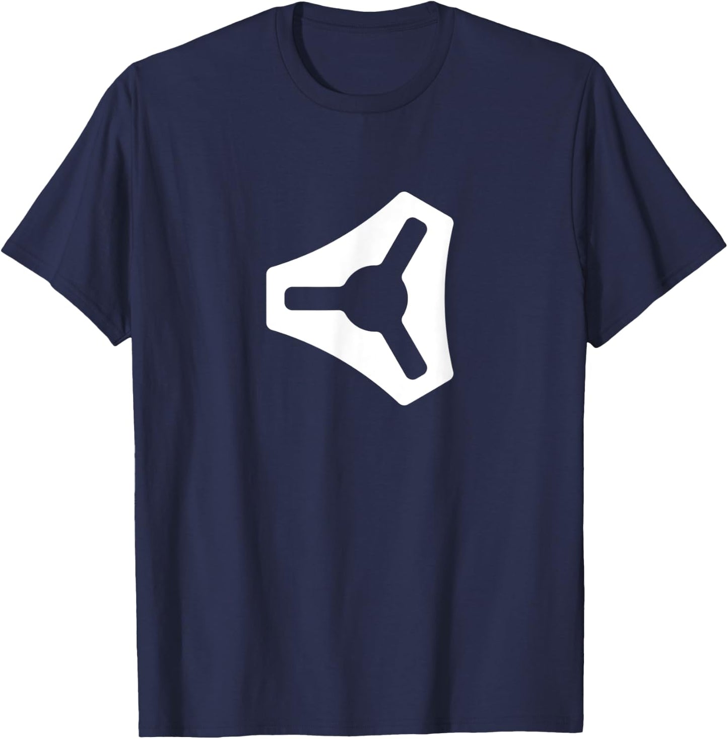 120 Logo V1 Engineering White T-Shirt - T-Shirt | Navy