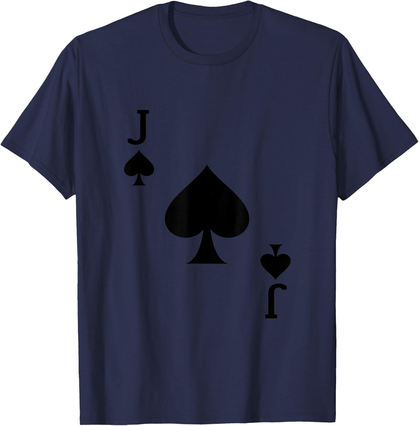 J of Spades Deck of Cards Carnival Halloween Costume Jack T-Shirt - T-Shirt | Navy