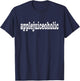 Apple Juice Lovers / Moms and Dads Funny 'Applejuiceoholic!' T-Shirt - T-Shirt | Navy