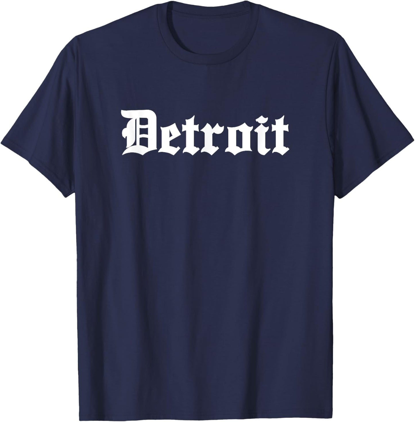 DETROIT - Old School Design - Classic T-Shirt - T-Shirt | Navy