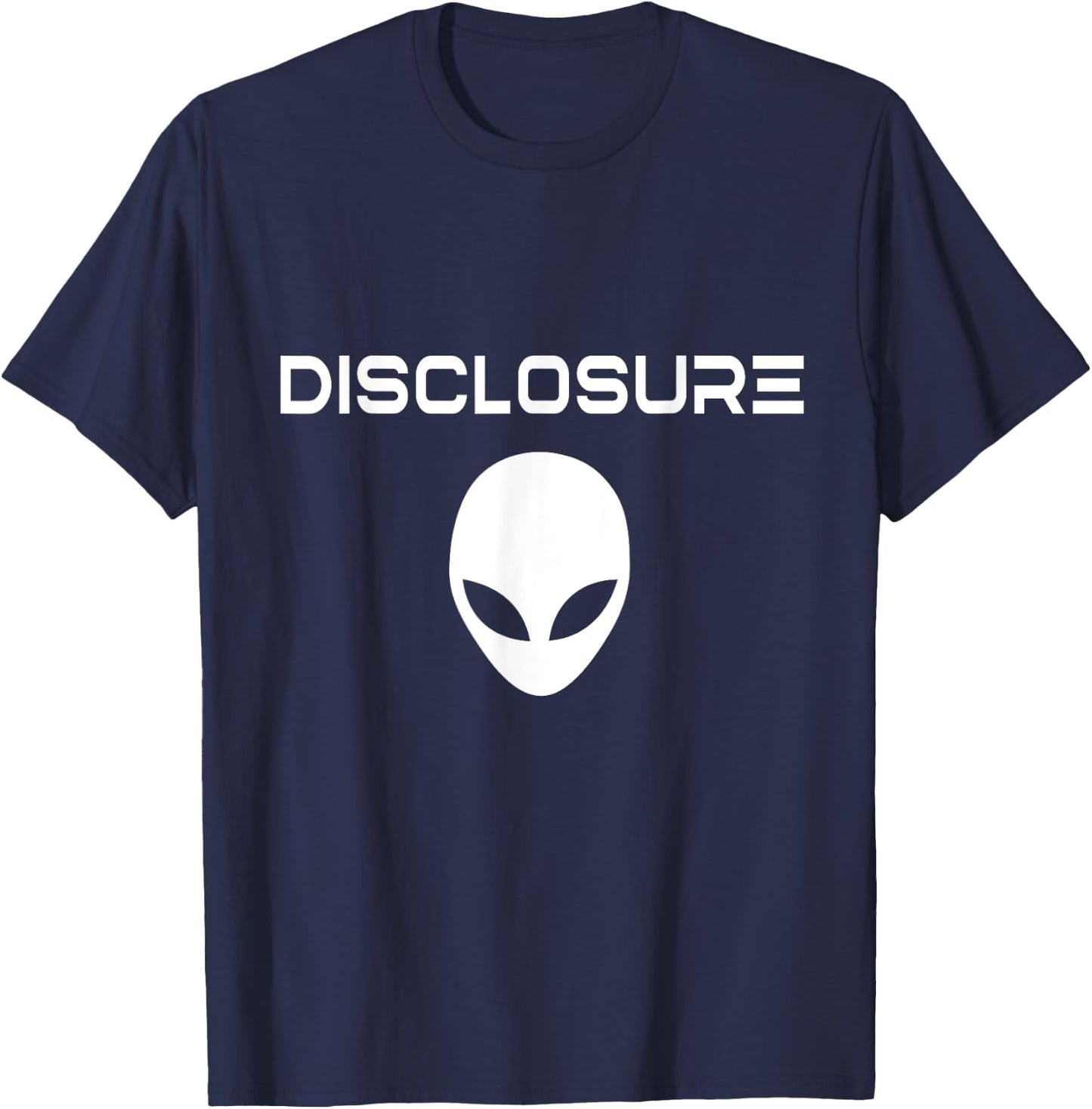 'Disclosure' Alien / USO / UAP / Alien / UFO / Modern Font T-Shirt - T-Shirt | Navy
