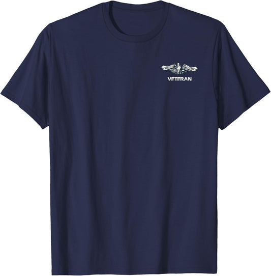 U.S Submarines Veteran Silent Service Flag Veterans Day T-Shirt - T-Shirt | Navy