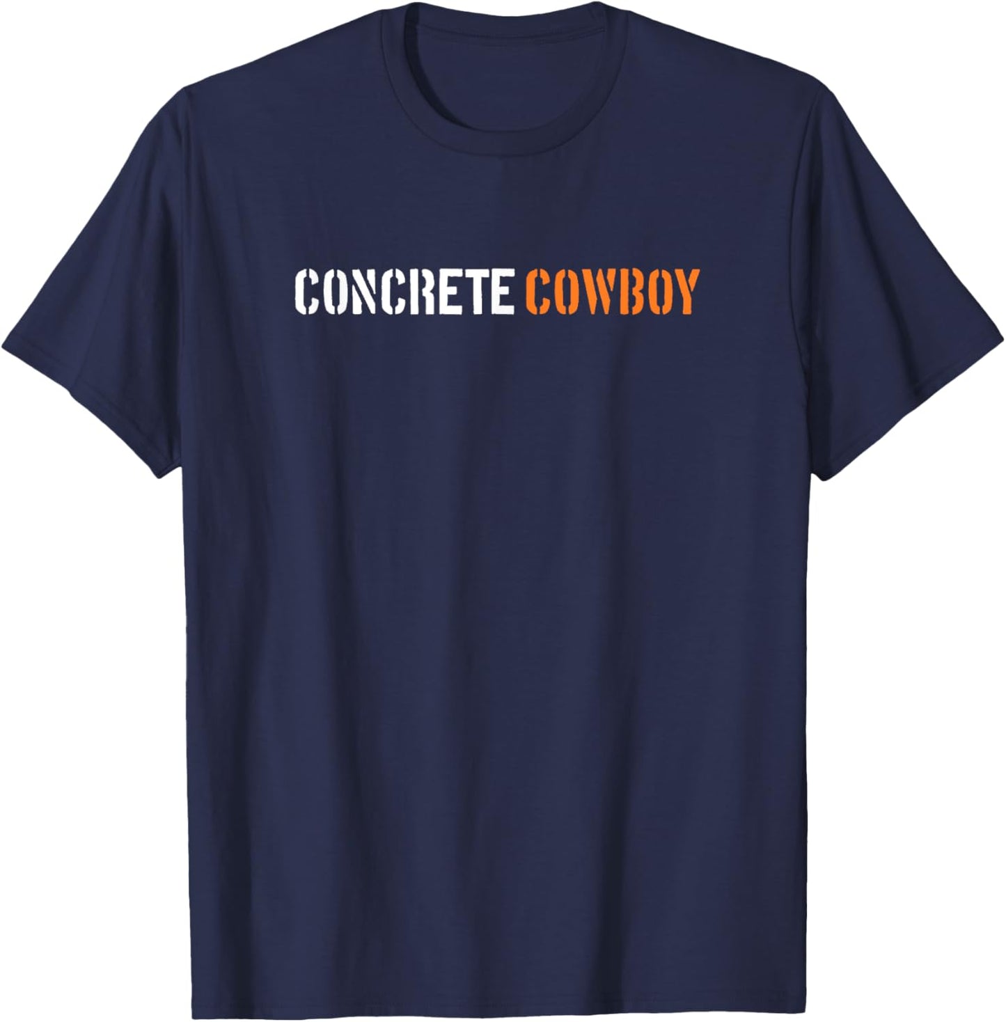 For Cowboys at Heart | Concrete Cowboy T-Shirt - T-Shirt | Navy
