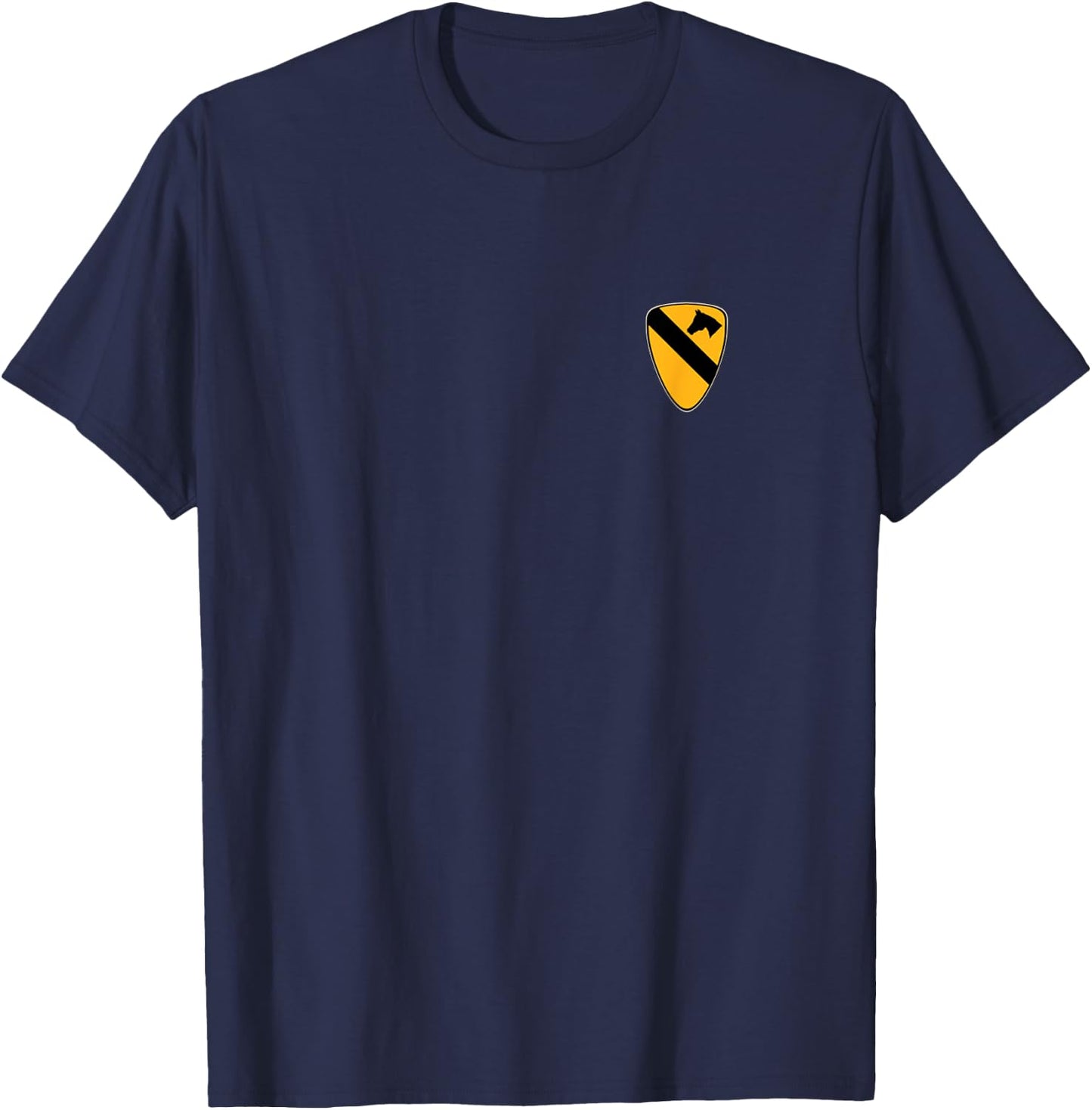 1st Cavalry Division Patch Pocket 1st CAV Veterans Day Xmas T-Shirt - T-Shirt | Navy