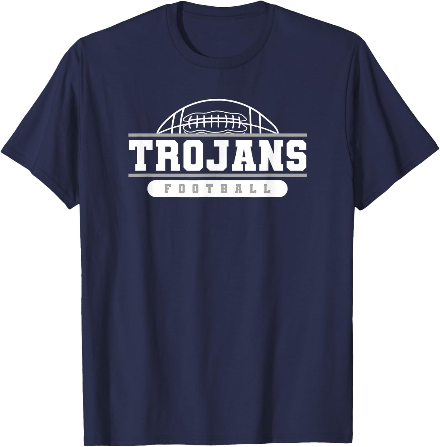 Trojans Football Varsity College University High School T-Shirt - T-Shirt | Navy