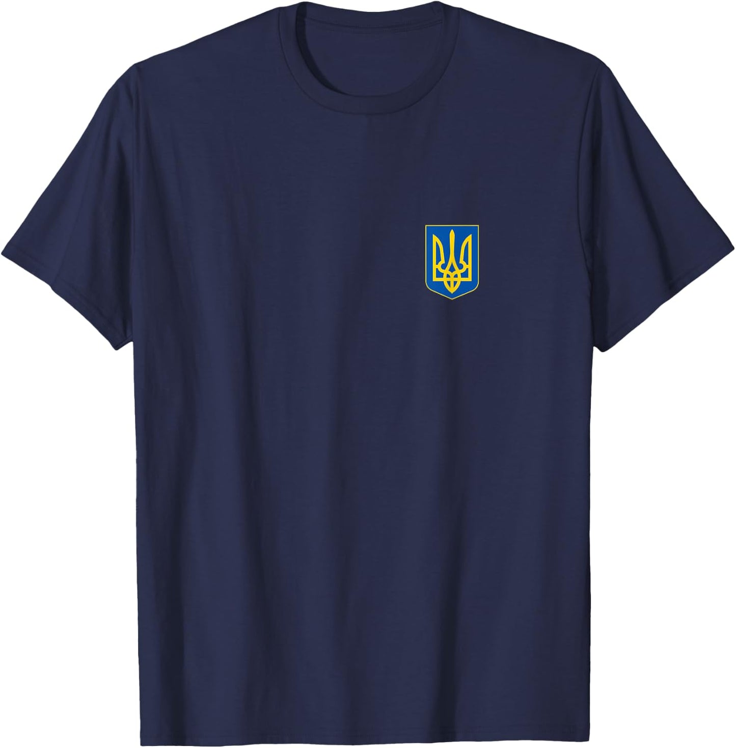 Ukrainian Trident Emblem Coat of Arms Logo T-Shirt - T-Shirt | Navy