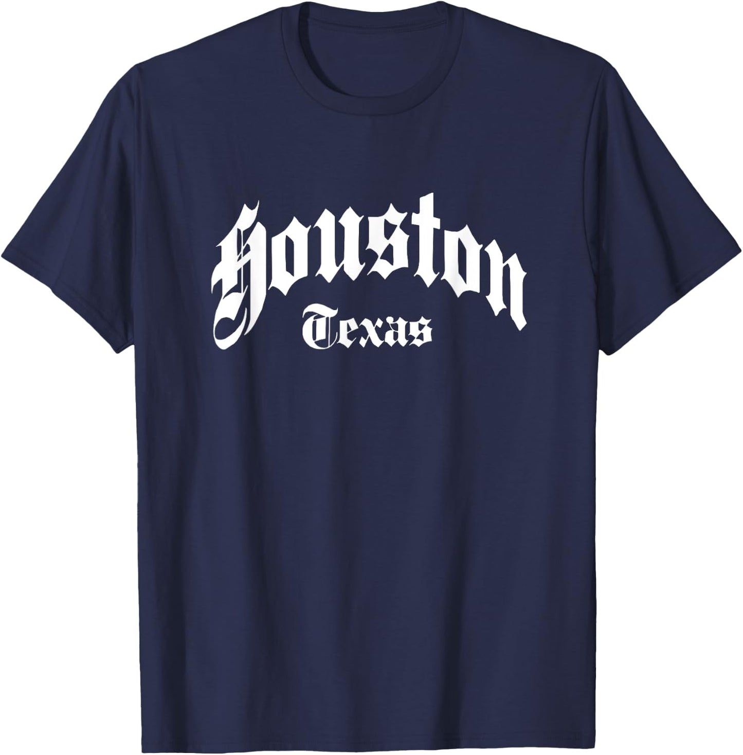 Houston - Texas - Old School Design - Classic T-Shirt - T-Shirt | Navy
