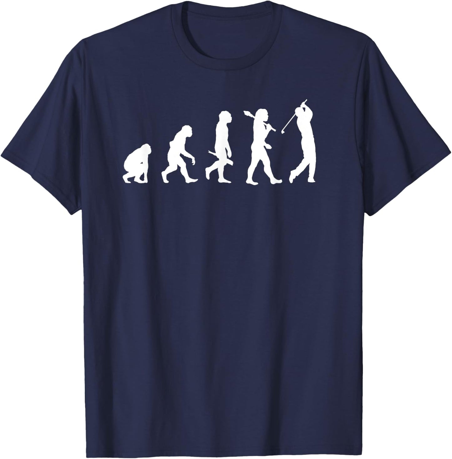 Evolution of a Golfer Funny Golf evolution T-Shirt - T-Shirt | Navy