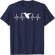 Cool Hummingbird Women Heartbeat Bird Lover Birding T-Shirt - T-Shirt | Navy
