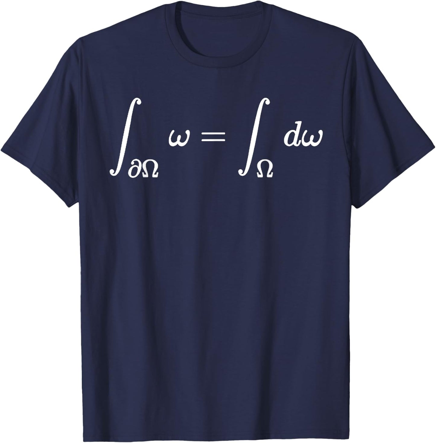 Generalised Stokes Theorem, Differential Calculus and Math T-Shirt - T-Shirt | Navy