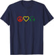 Peace Love Music Reggae Logo T-Shirt - T-Shirt | Navy
