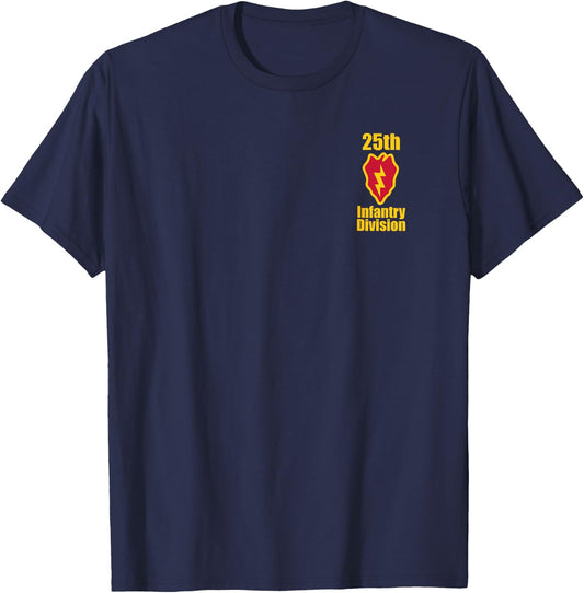 25th Infantry Division US Army Military Tropic Lightning T-Shirt - T-Shirt | Navy