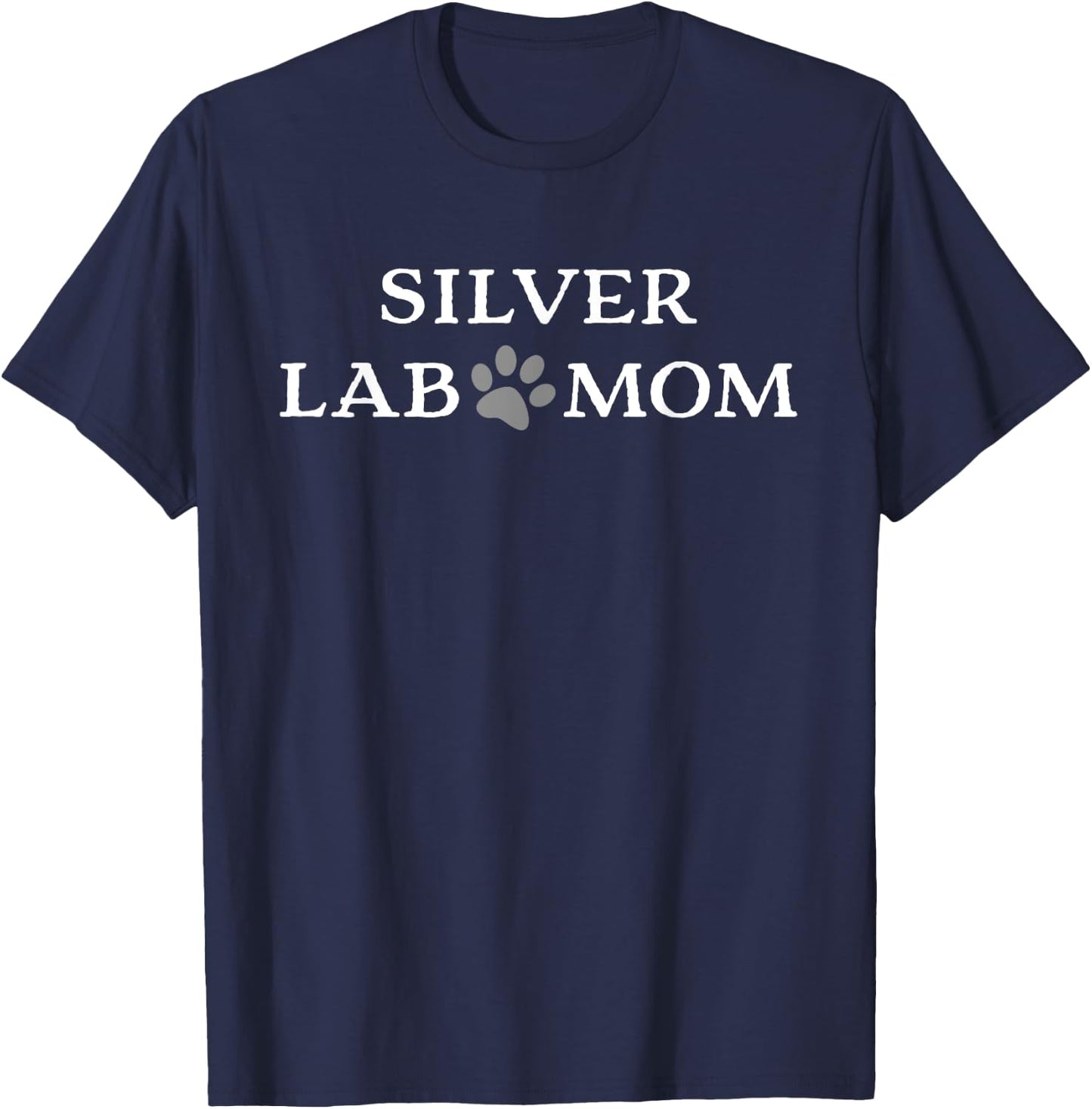 Silver Lab Mom Women Labrador Retriever T-Shirt - T-Shirt | Navy