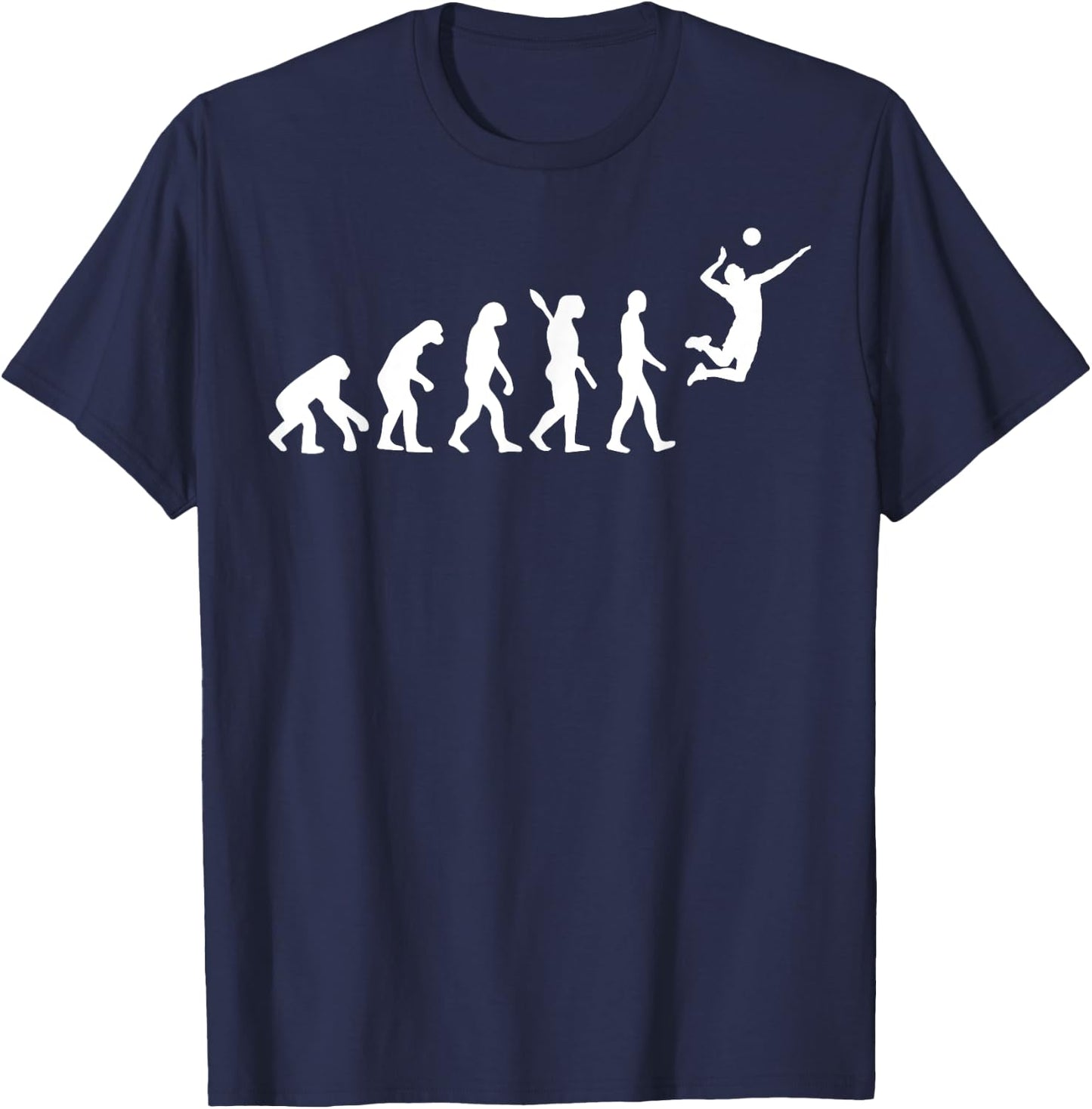 Funny Volleyball Design Women Ball Sports Athletes T-Shirt - T-Shirt | Navy