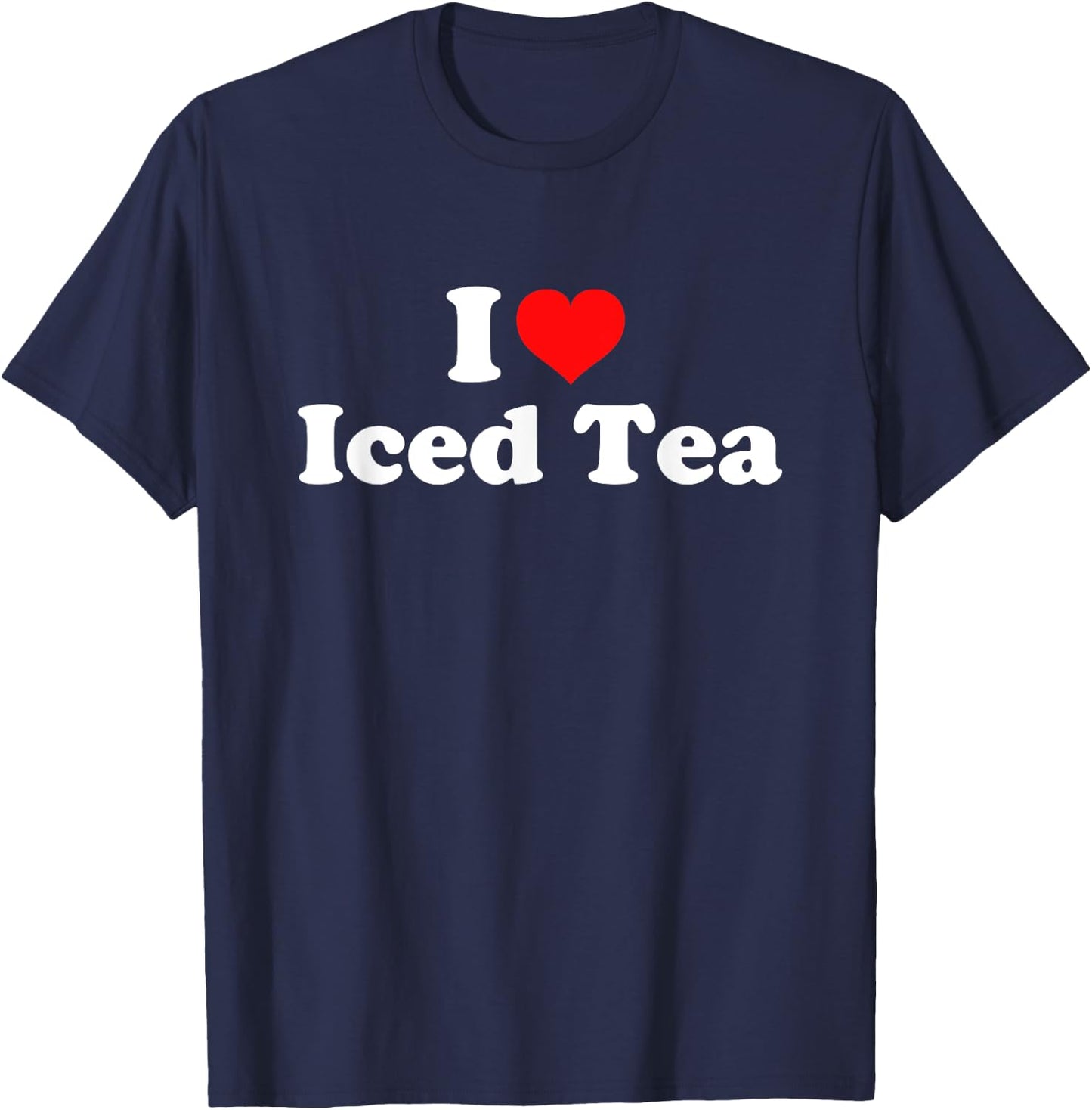 I Love Iced Tea T-Shirt - T-Shirt | Navy