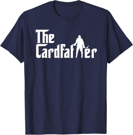 The Cardfather Funny Hockey Card Collector Trading Cards T-Shirt - T-Shirt | Navy