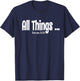 All Things Works Together Romans 8:28 T-Shirt - T-Shirt | Navy