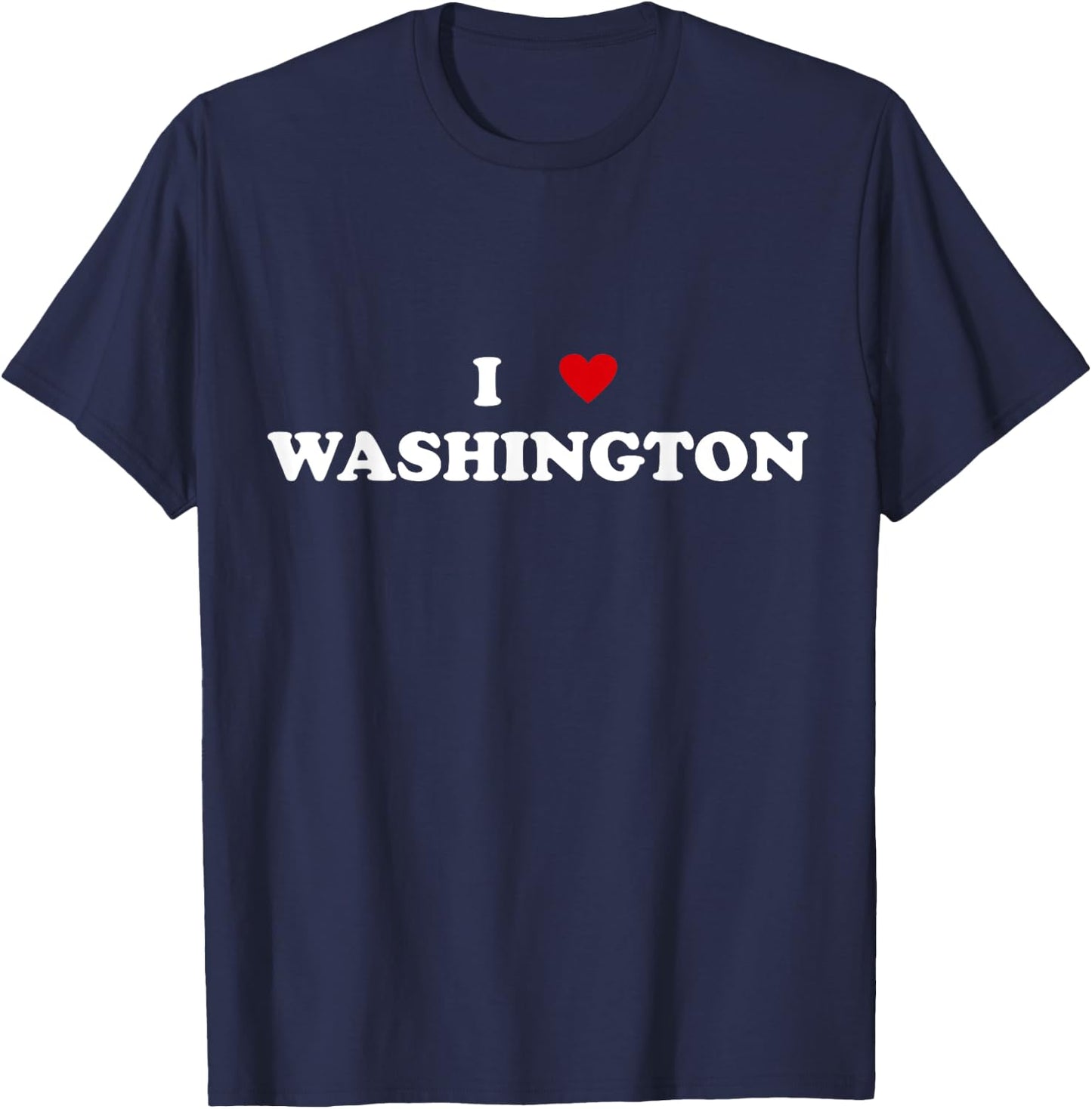 USA I Heart State - I Love Washington T-Shirt - T-Shirt | Navy