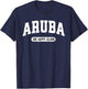 One Happy Island Aruba College Style New T-Shirt - T-Shirt | Navy