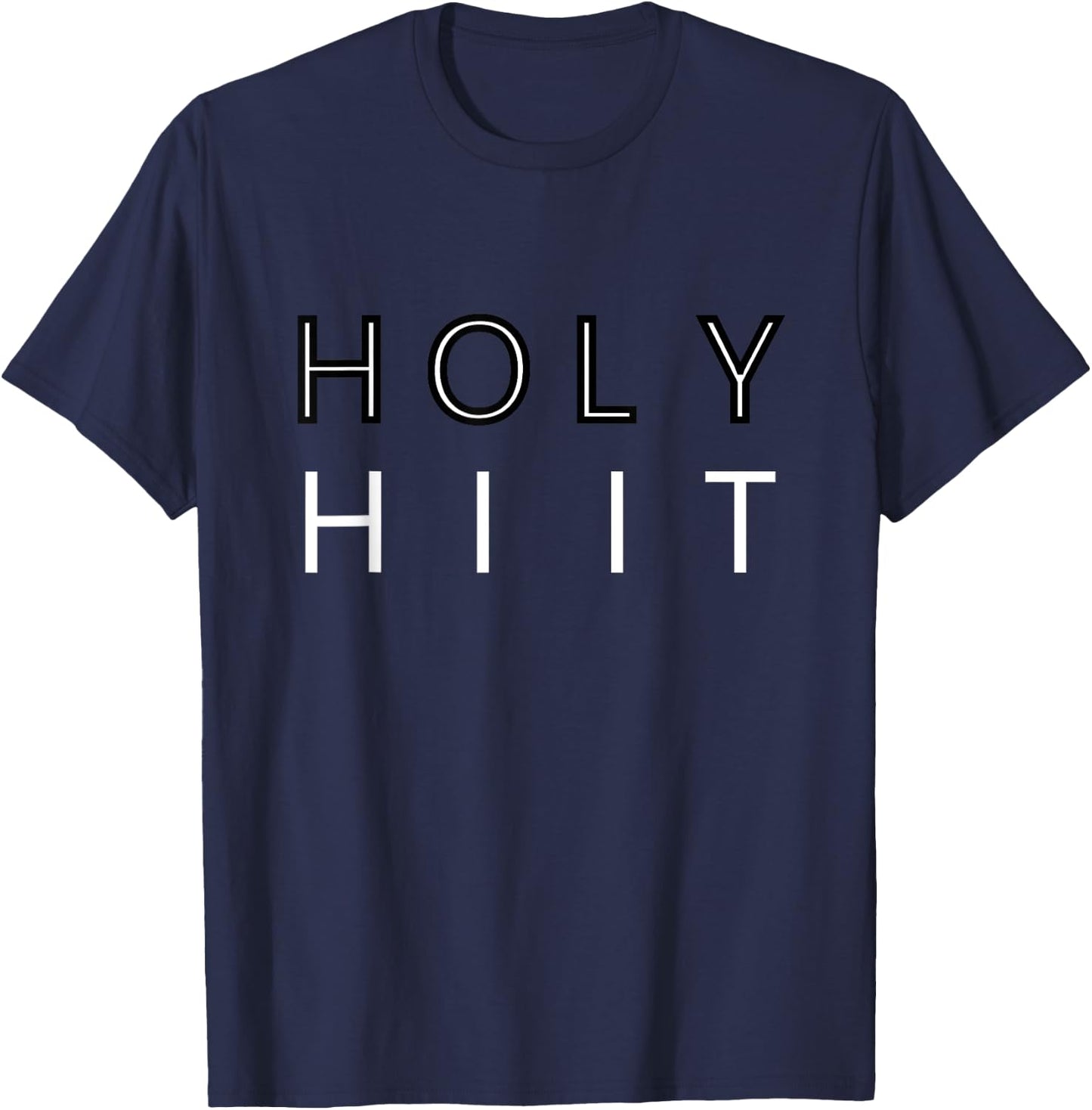 Cool Holy HIIT Design T-Shirt - T-Shirt | Navy