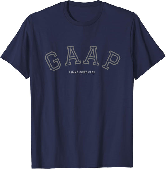 Funny Accountant Shirt for CPA-GAAP, Tax Season T-Shirt - T-Shirt | Navy