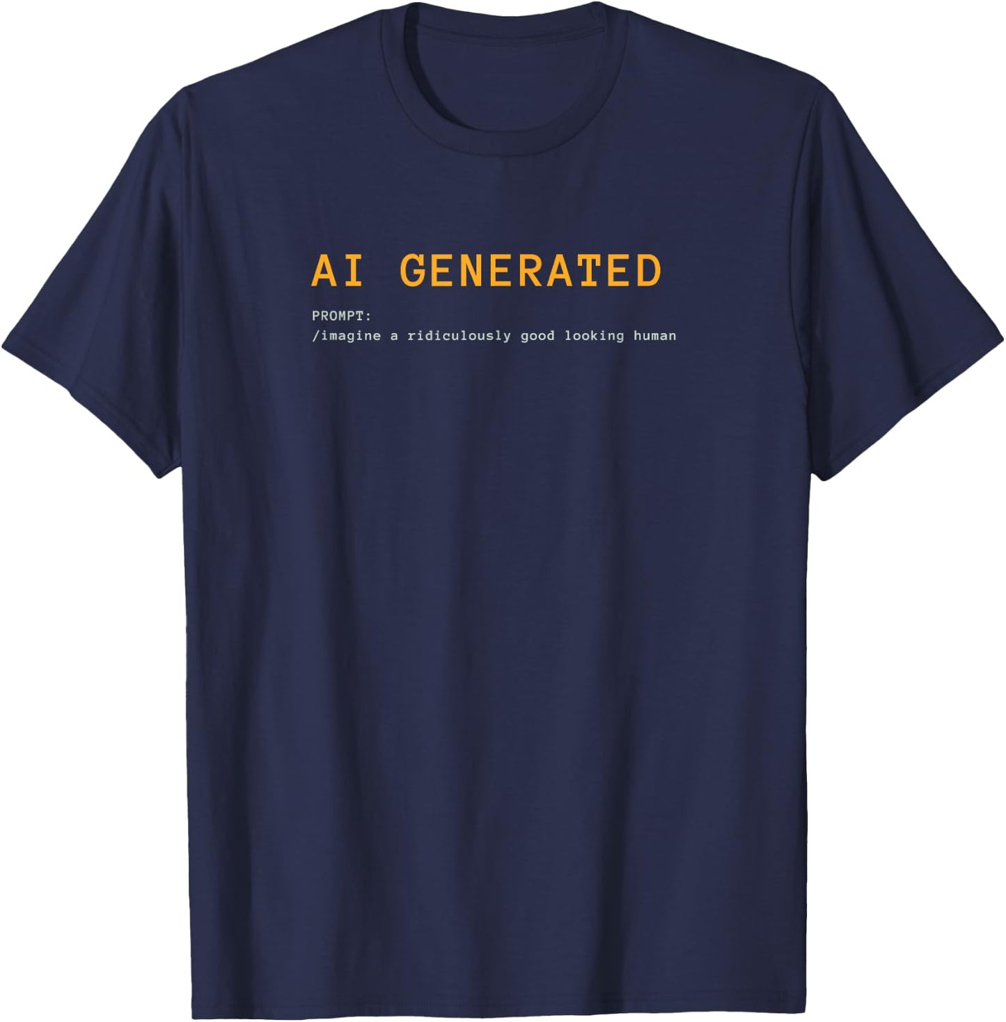AI Generated T-Shirt - T-Shirt | Navy