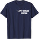 Pit Crew Uncle Racing Car Family Matching Birthday Party T-Shirt - T-Shirt | Navy