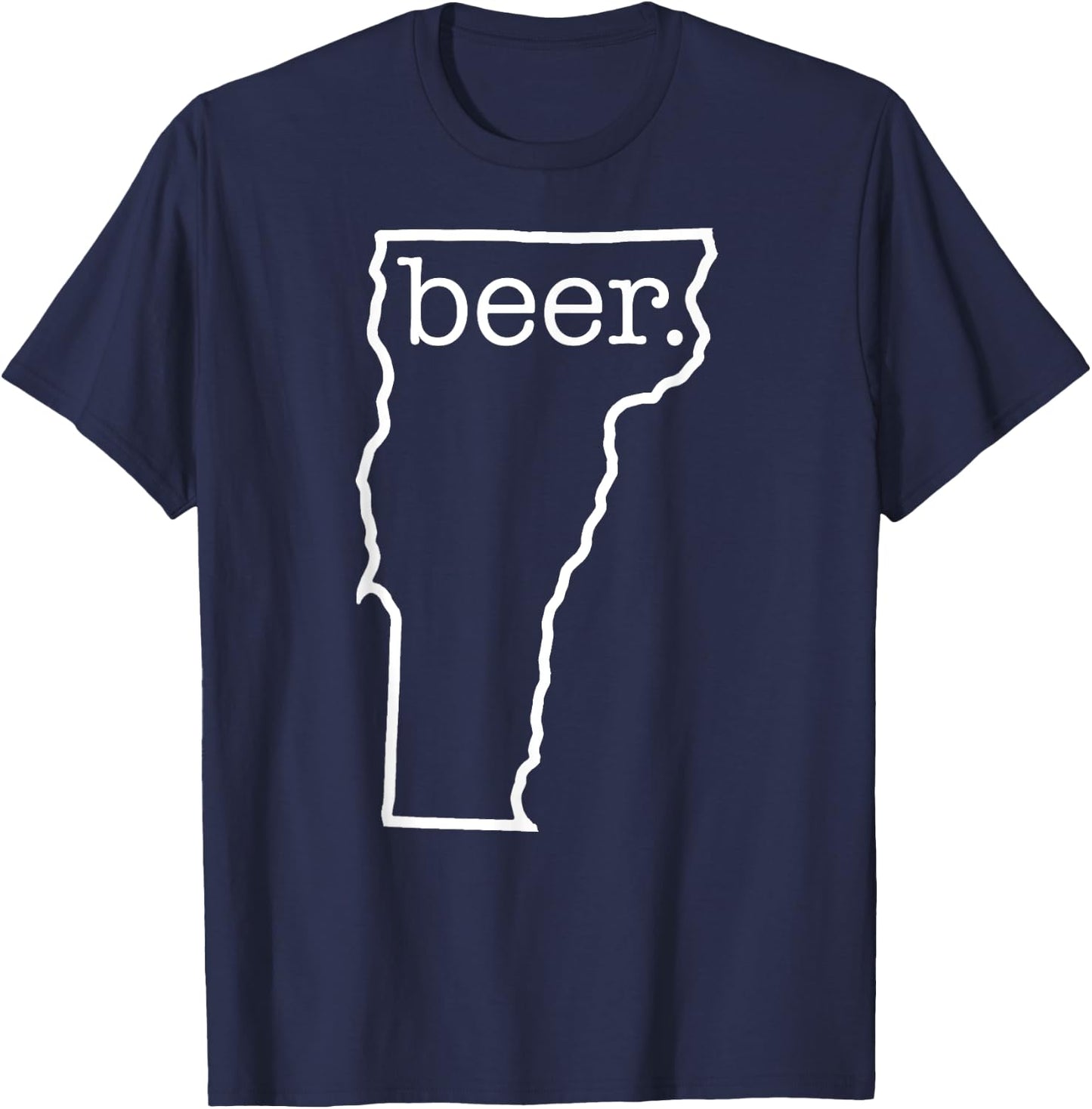 Craft Beer Lover Vermont Beer State Of Vermont Men Women T-Shirt - T-Shirt | Navy
