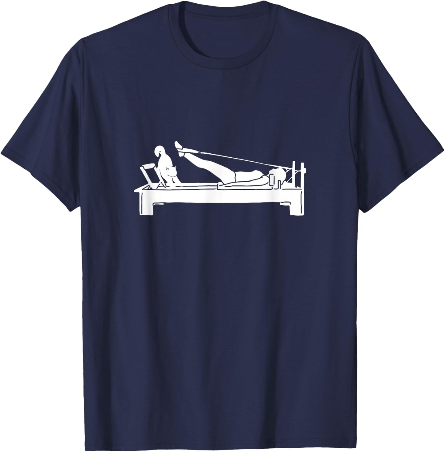 Pilates cat Reformer Pilates Men Women T-Shirt - T-Shirt | Navy