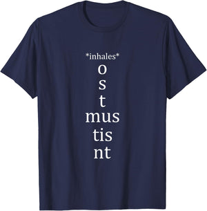 Present Active Conjugation - Latin Teacher Latin Language T-Shirt - T-Shirt | Navy