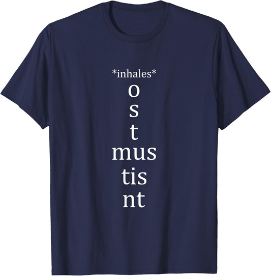 Present Active Conjugation - Latin Teacher Latin Language T-Shirt - T-Shirt | Navy