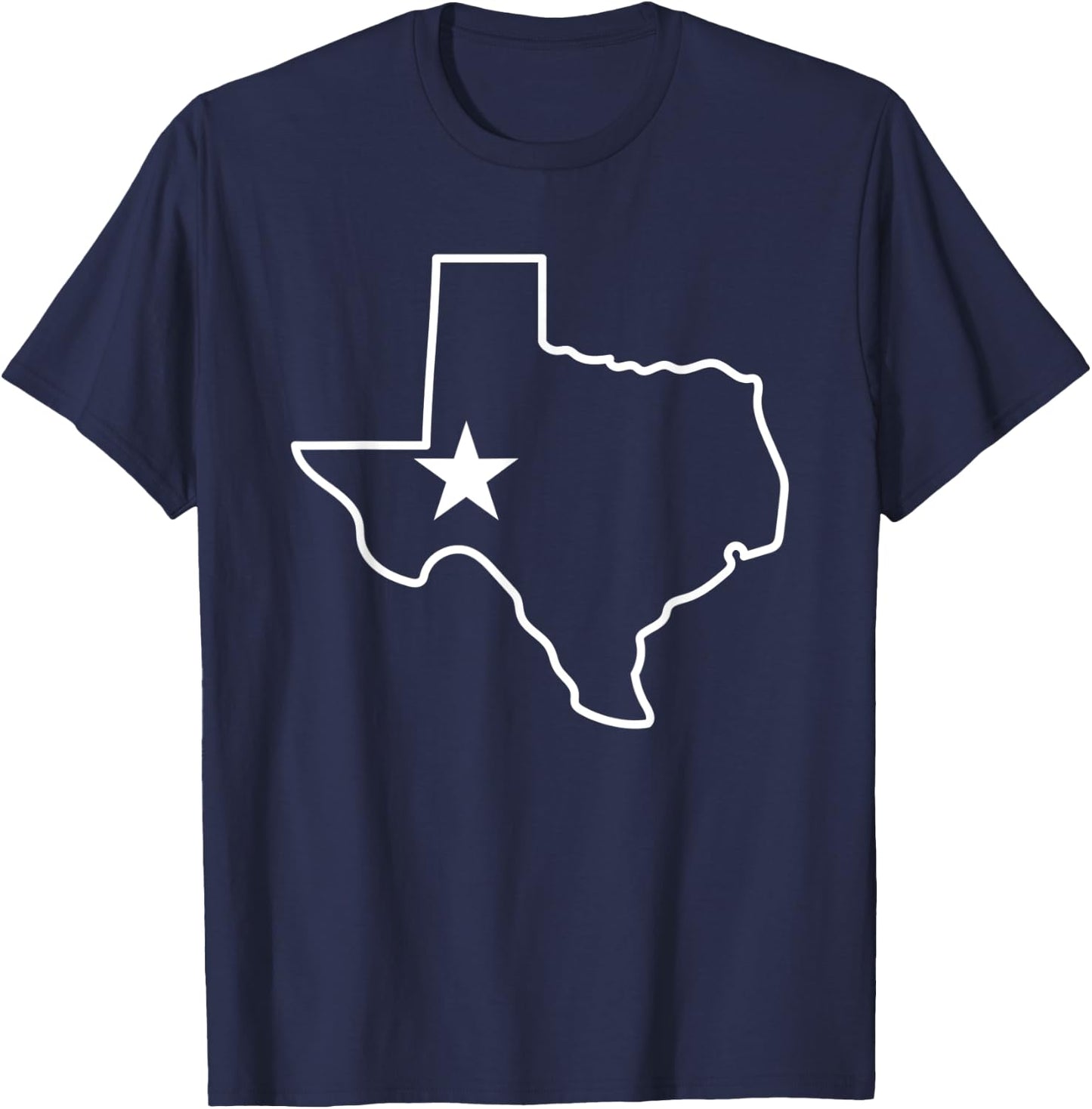 Texas State Outline map for teen girls T-Shirt - T-Shirt | Navy
