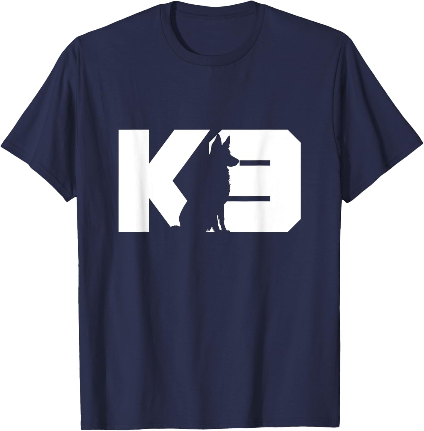 K9 Police Dog Silhouette K9 Handler Police Dog Trainer Women T-Shirt - T-Shirt | Navy