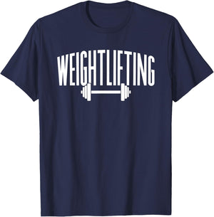 Weightlifting Gym Lift Workout T-Shirt - T-Shirt | Navy