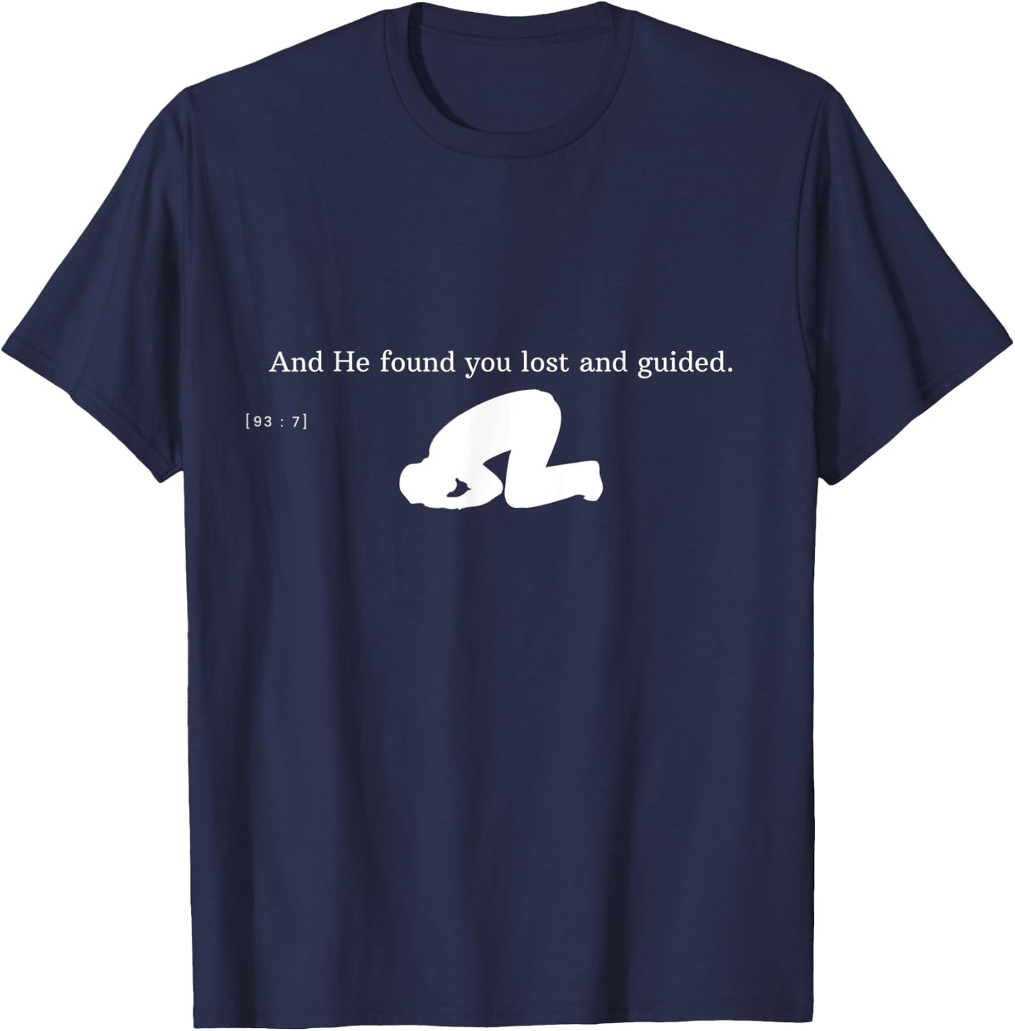 Islam Quran Praying Muslim Ramadan Quote Arabic Salah T-Shirt - T-Shirt | Navy