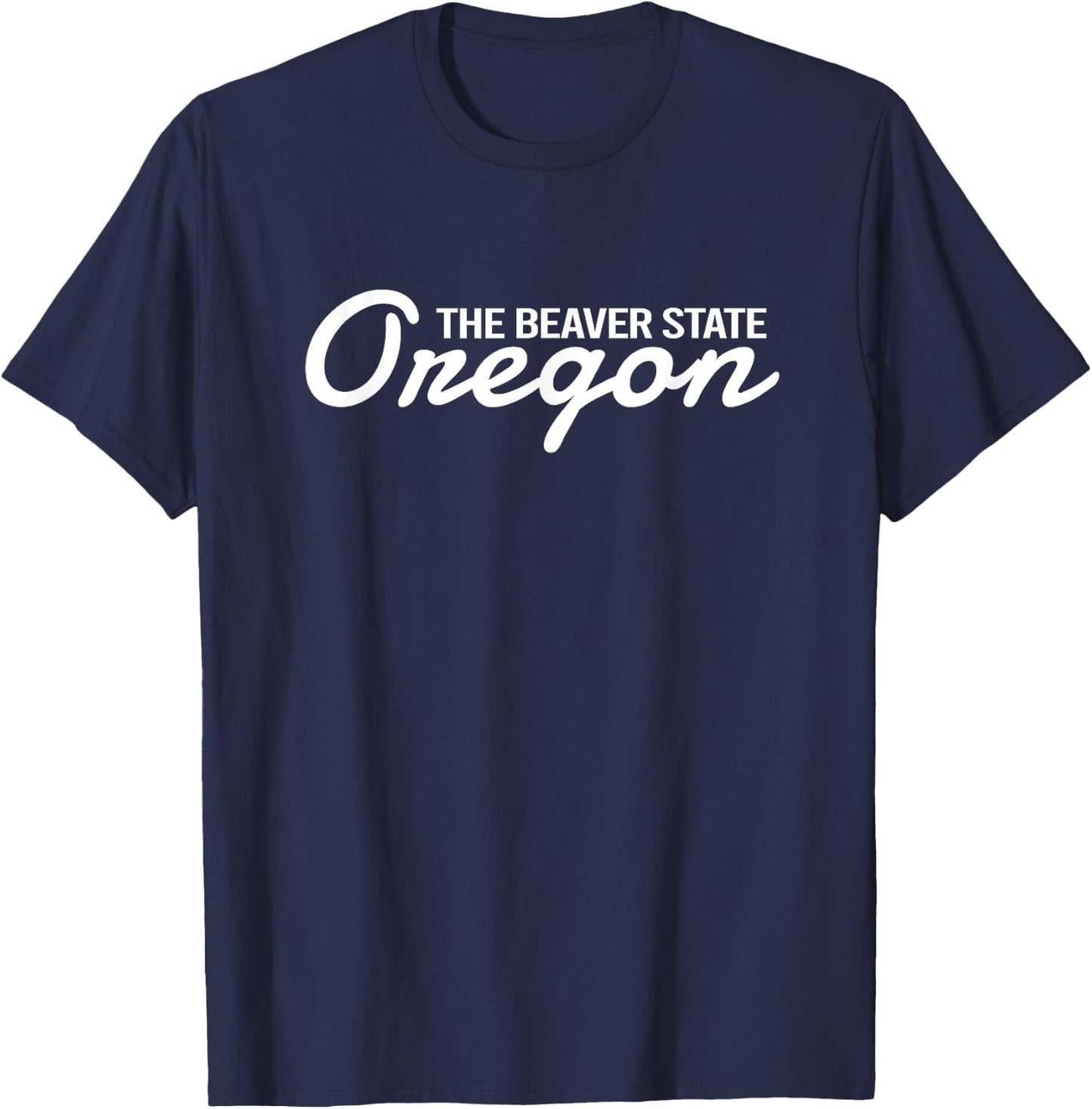 Oregon - Throwback Design - Classic T-Shirt - T-Shirt | Navy