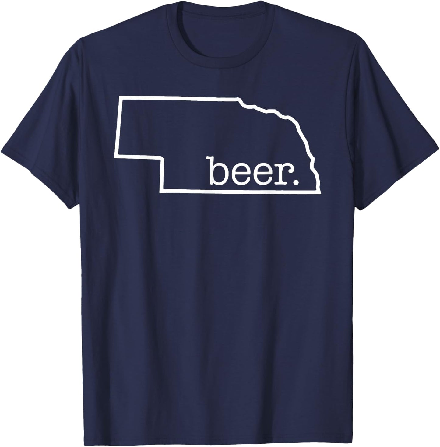 Craft Beer Lover Nebraska Beer State Of Nebraska Men Women T-Shirt - T-Shirt | Navy