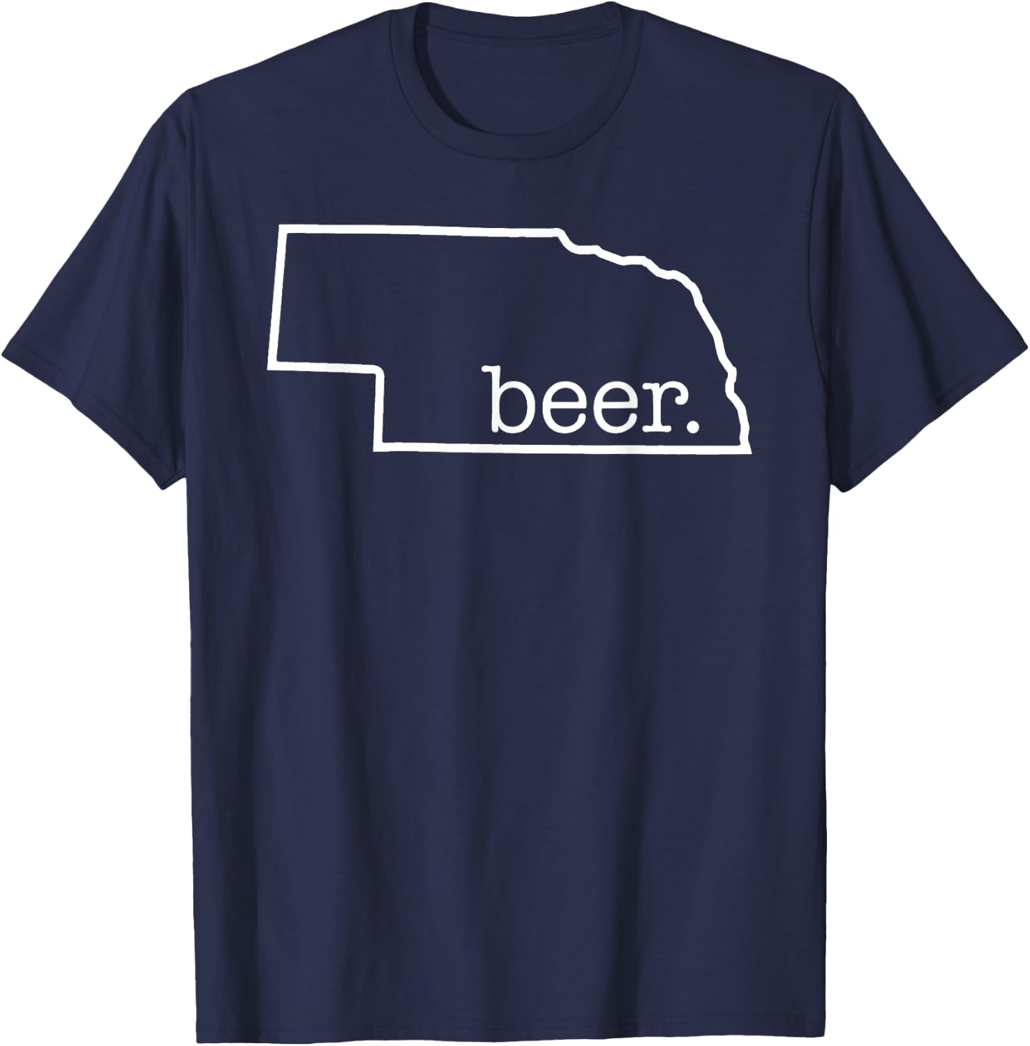 Craft Beer Lover Nebraska Beer State Of Nebraska Men Women T-Shirt - T-Shirt | Navy