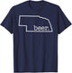 Craft Beer Lover Nebraska Beer State Of Nebraska Men Women T-Shirt - T-Shirt | Navy