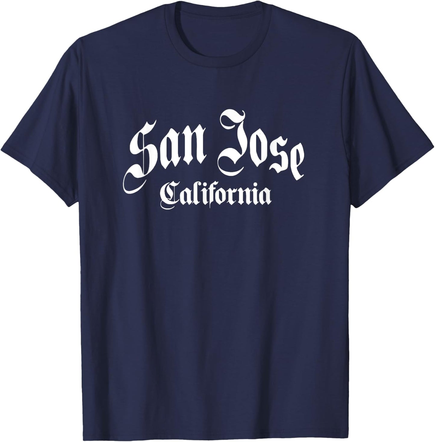 San Jose - California - Old School Design - Classic T-Shirt - T-Shirt | Navy
